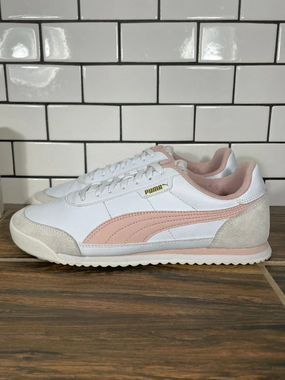 Puma Turino II OG Shoes Womens Size 8 White Faux Leather Suede Retro Sneaker